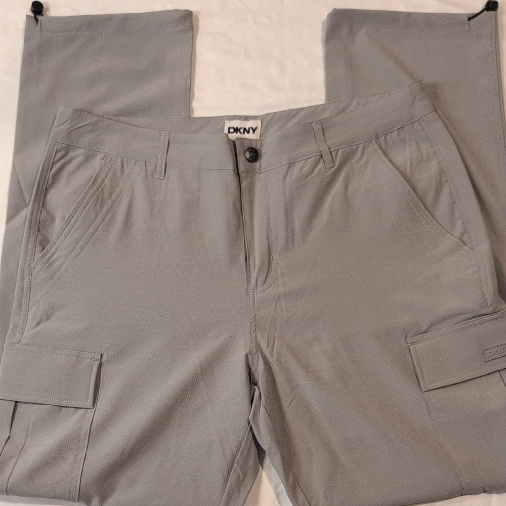 DKNY Men's Light Gray Cargo Pants